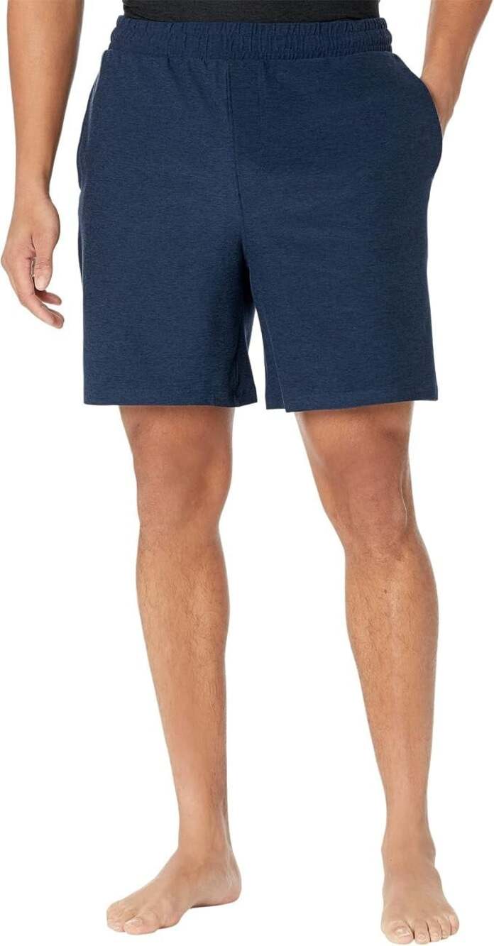 Beyond Yoga Spacedye Take It Easy Men's Size XL 7" In Nocturnal Navy Shorts NWT